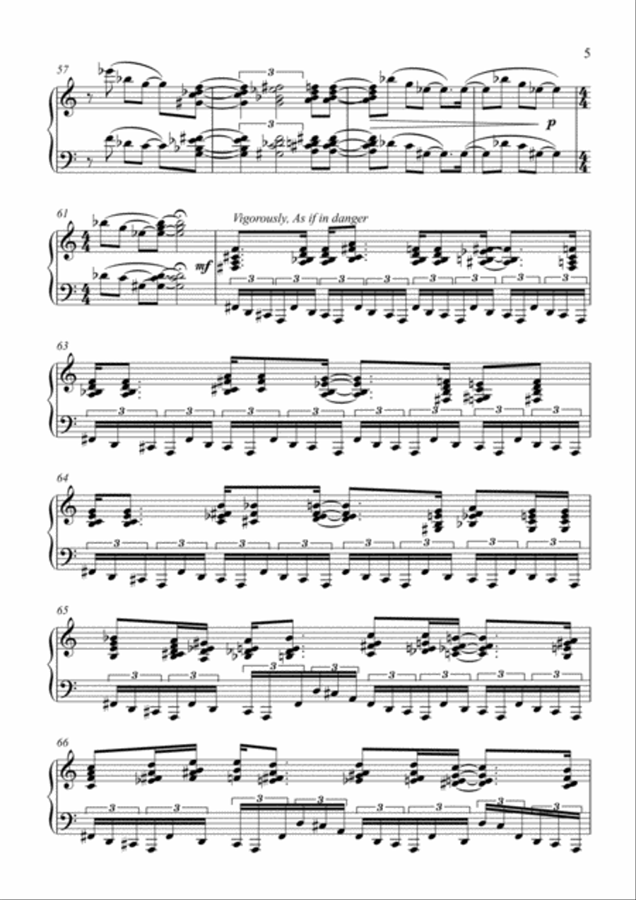 Piano Sonata No.1 Piano Solo scores gallery preview page 5