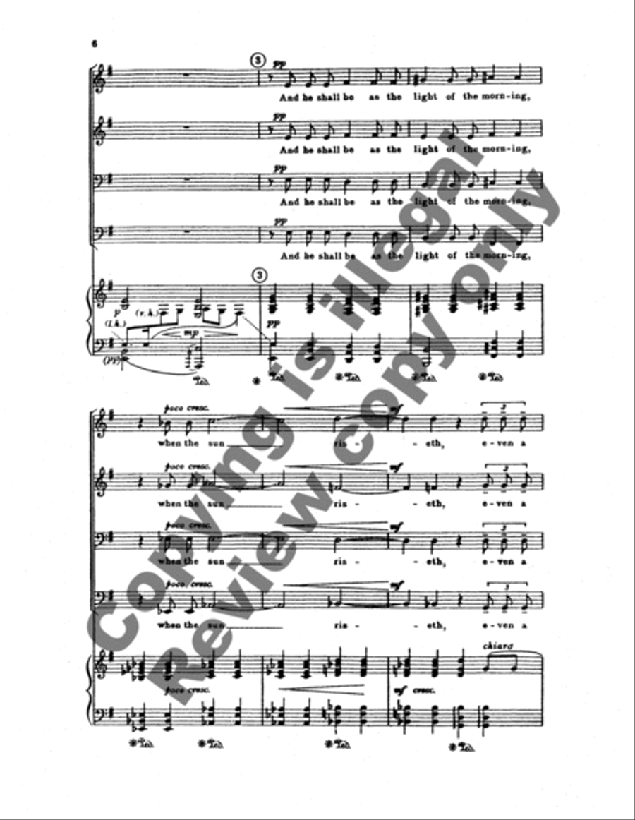 The Last Words of David (Choral Score) TTBB scores gallery preview page 9