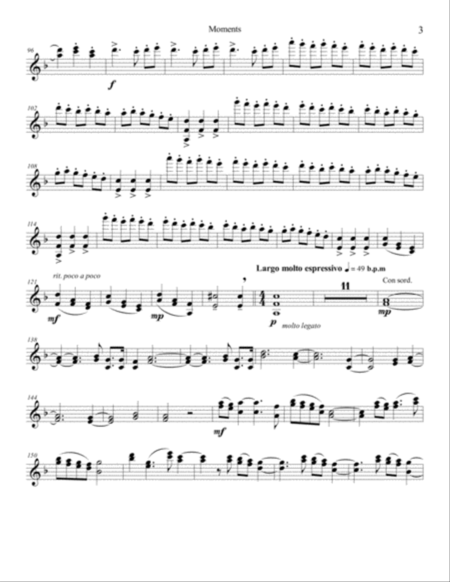 Moments Violin Solo scores gallery preview page 3