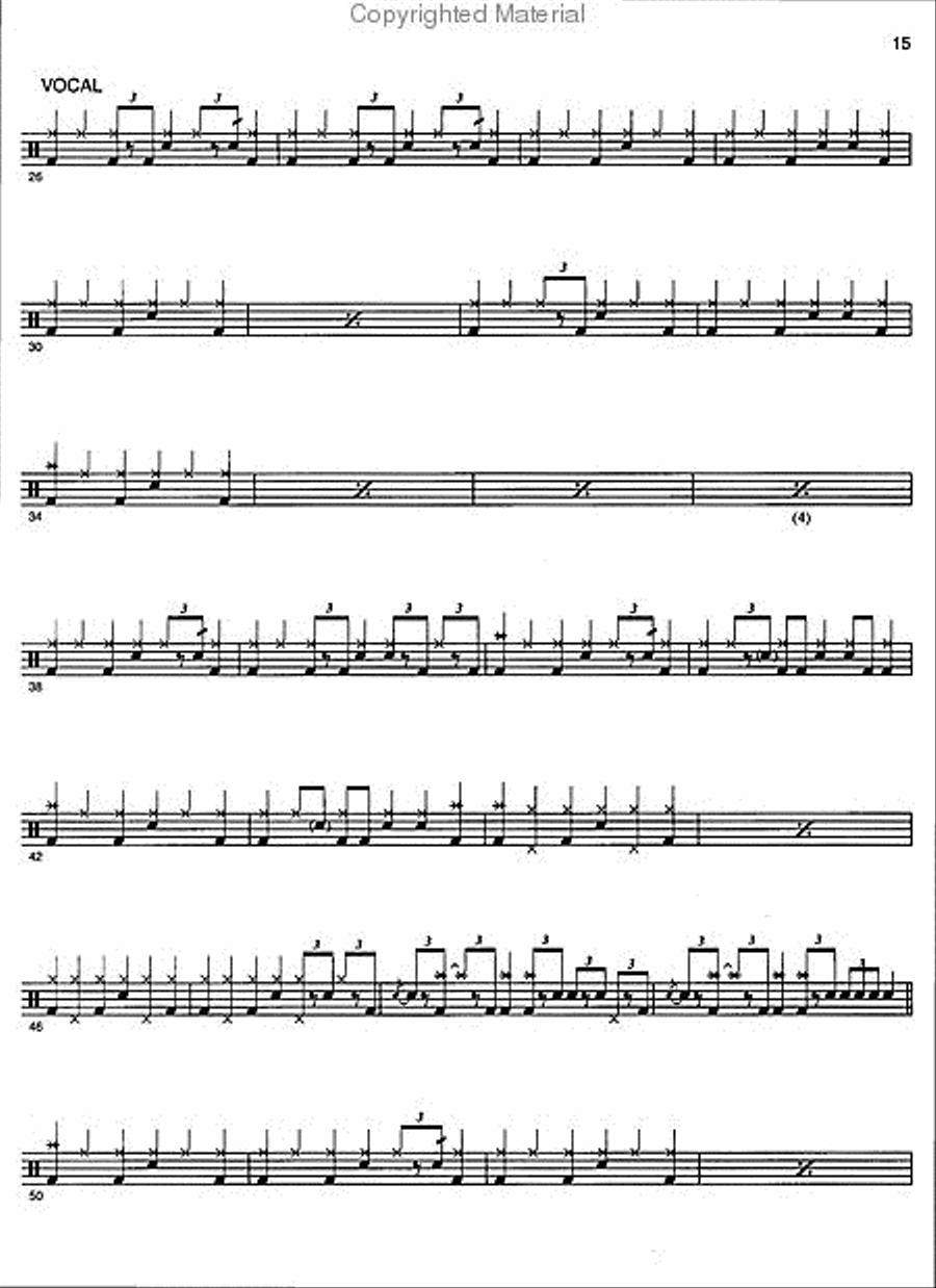 Led Zeppelin -- III Platinum Drums Drum Set scores gallery preview page 5