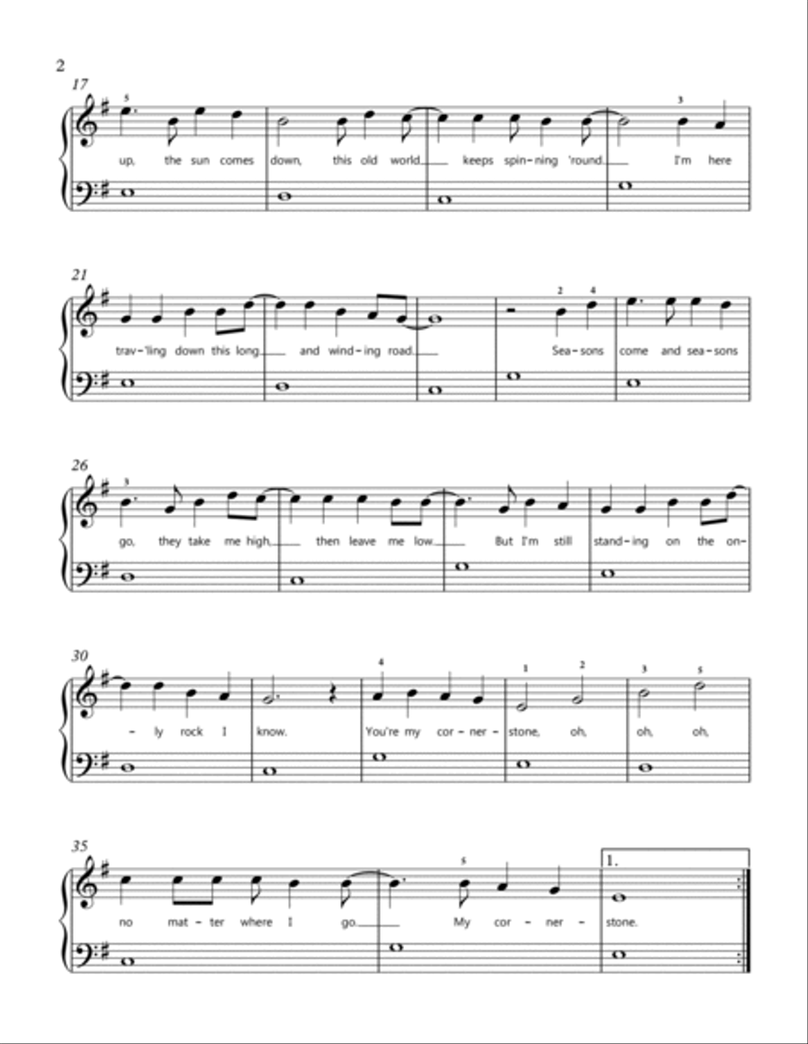 Cornerstone Easy Piano scores gallery preview page 2