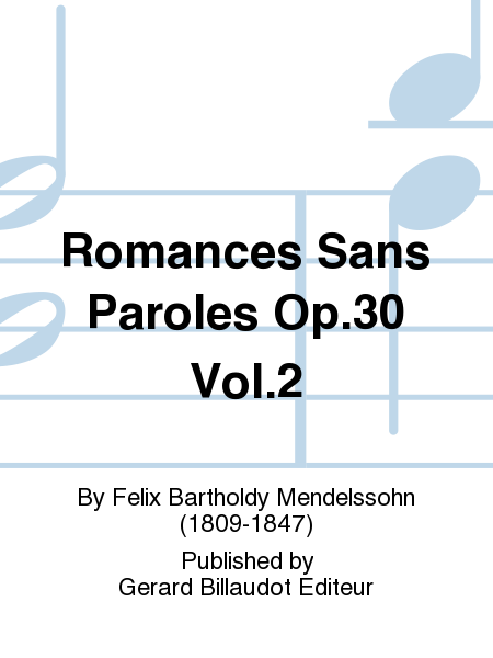 Romances Sans Paroles Op.30 Vol.2