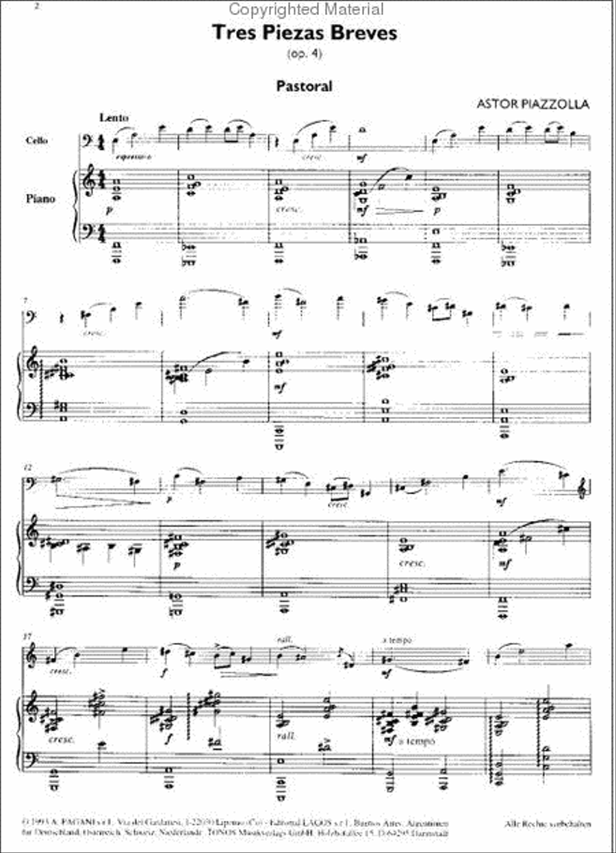 Tres Piezas Breves, op. 4 Piano scores gallery preview page 2