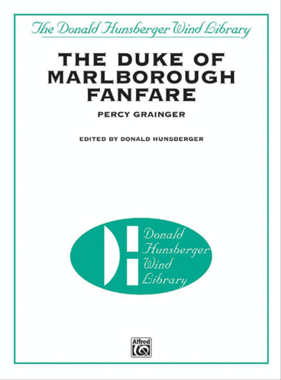 The Duke of Marlborough Fanfare Concert Band scores gallery preview page 1