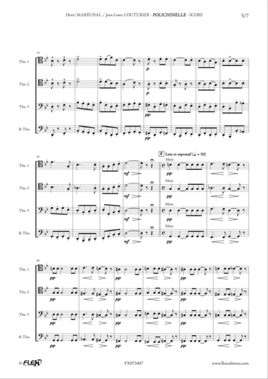 Polichinelle Trombone scores gallery preview page 5