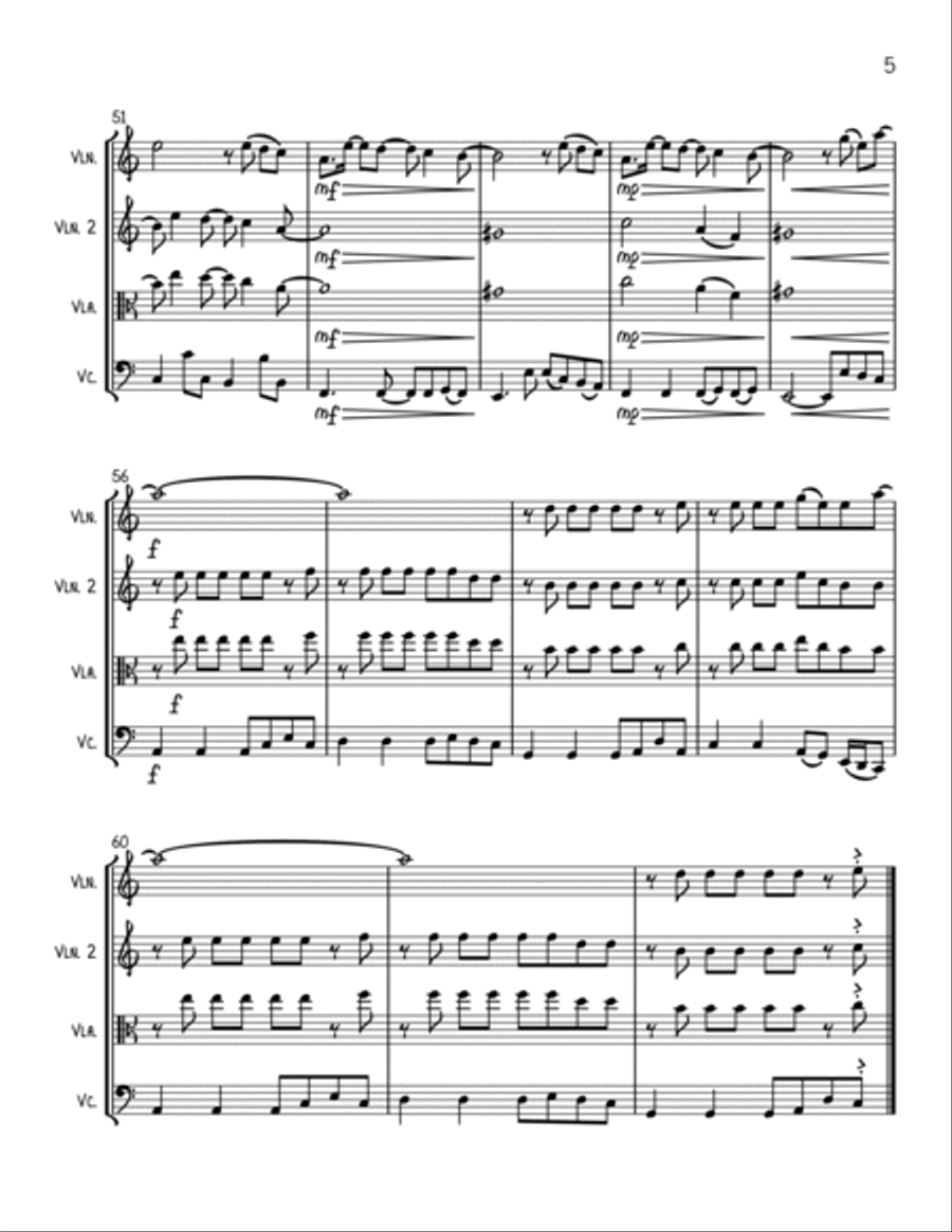 Flowers String Trio scores gallery preview page 5