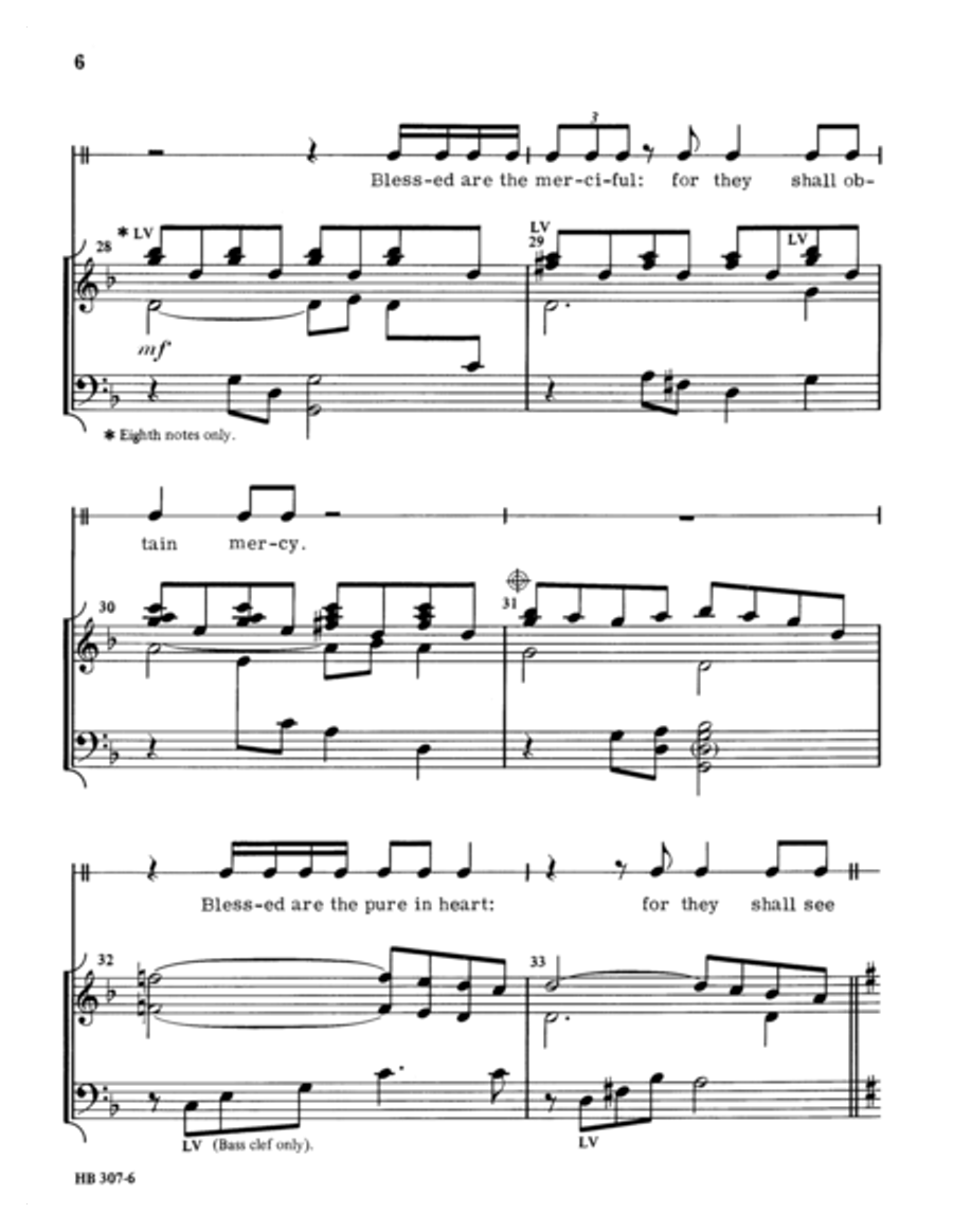 The Beatitudes The Beatitudes Choir scores gallery preview page 6