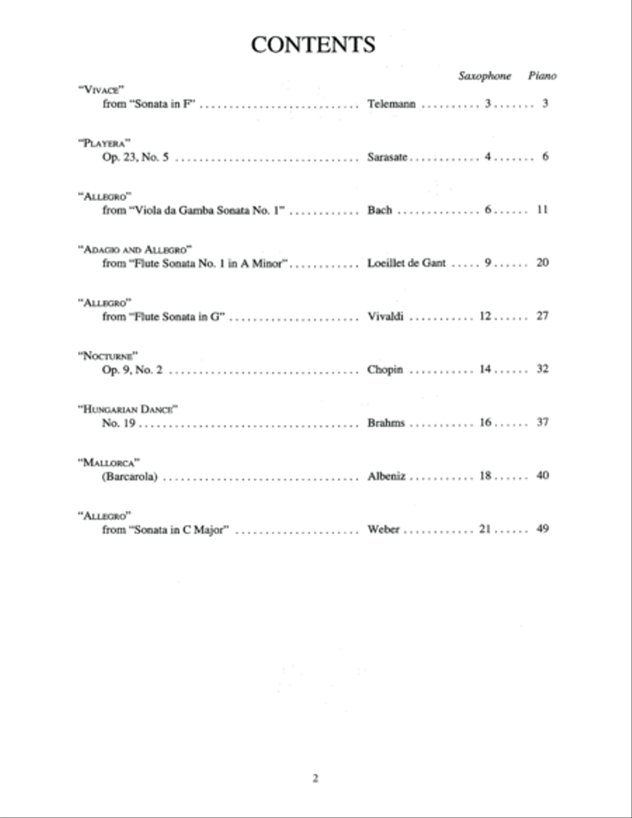 Solo Pieces for the Advanced Saxophonist Saxophone Solo scores gallery preview page 3