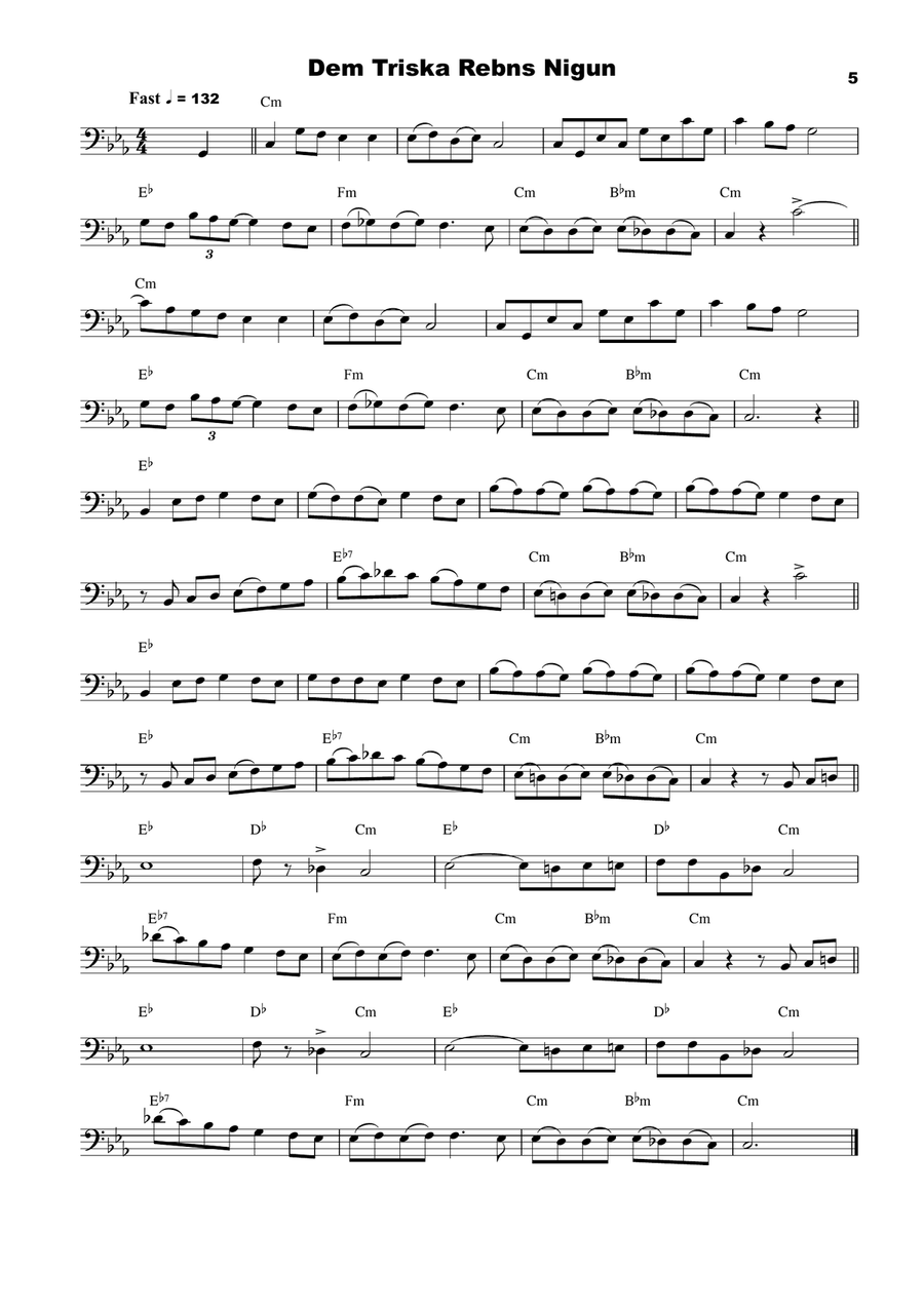 25 Klezmer Tunes for Cello Cello Solo scores gallery preview page 5
