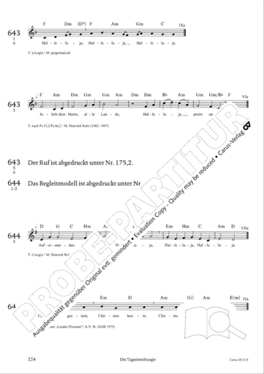 Gitarrenbuch zum Gotteslob Guitar scores gallery preview page 208