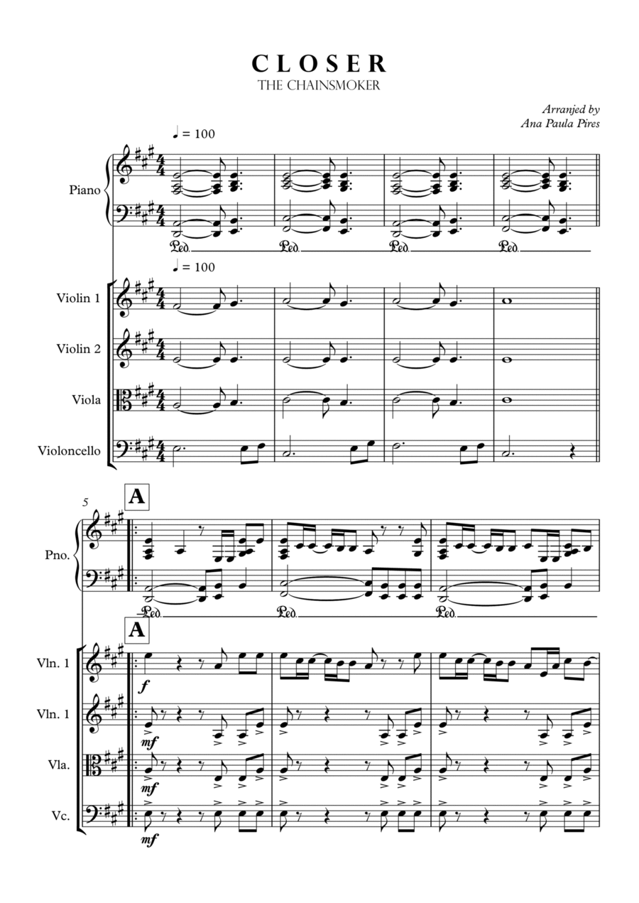 Closer Closer String Orchestra scores gallery preview page 1