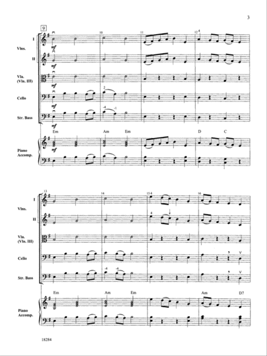 Folk Festival: Score String Orchestra scores gallery preview page 3