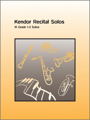 Book cover for Kendor Recital Solos - Tenor Saxophone - Piano Accompaniment