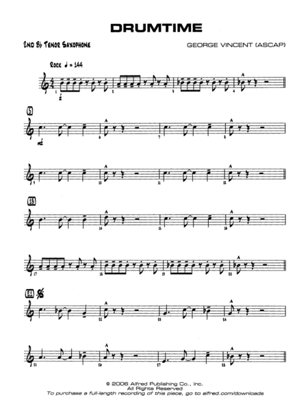 Drumtime: 2nd B-flat Tenor Saxophone