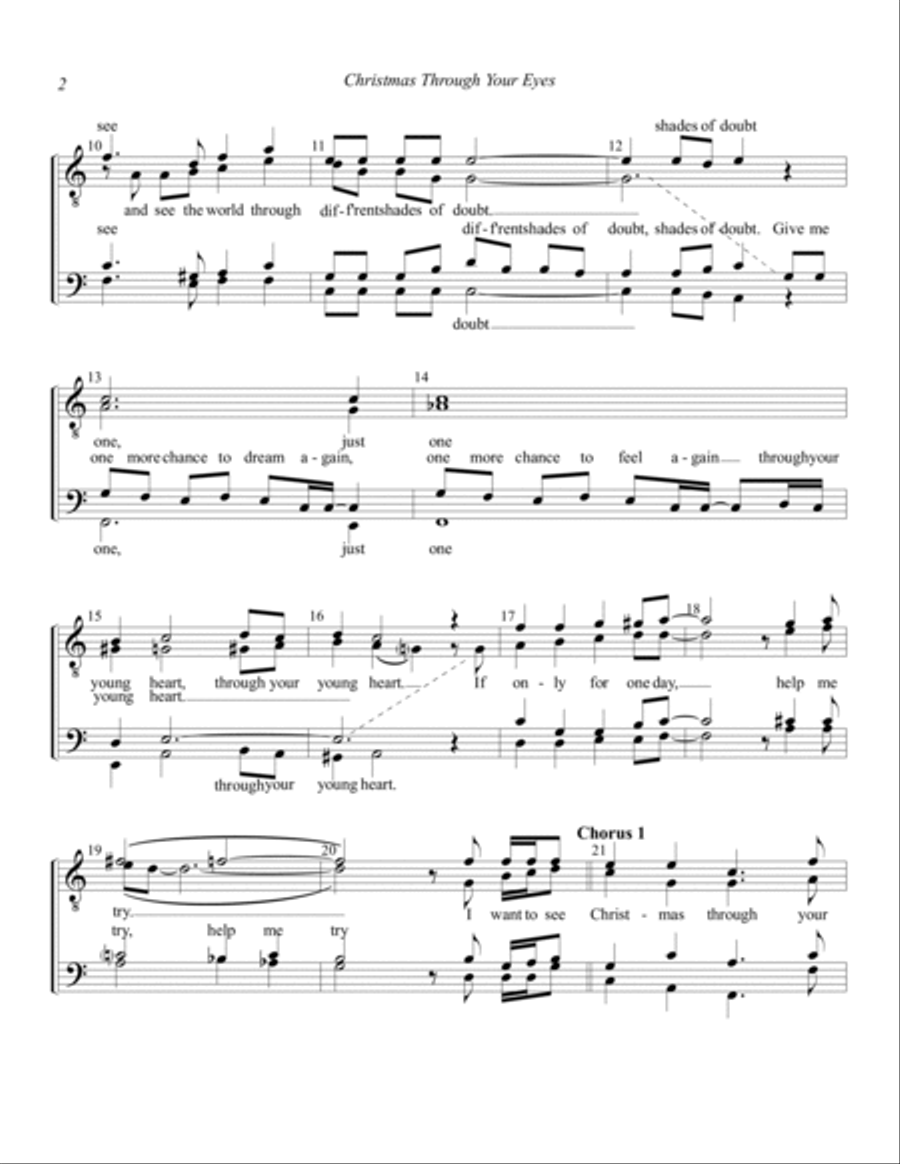 Christmas Through Your Eyes TTBB scores gallery preview page 2