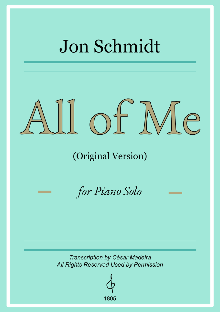 All Of Me Piano Solo scores gallery preview page 1