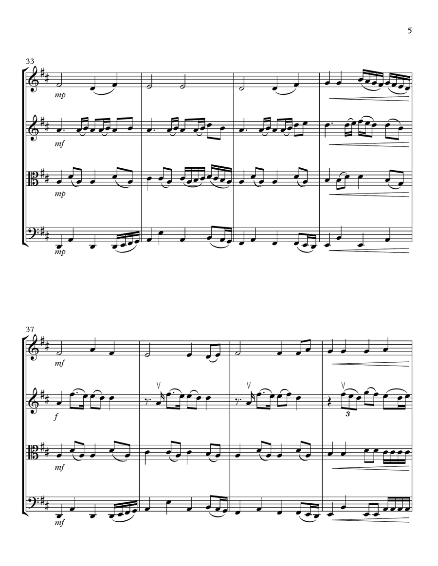 So High String Quartet scores gallery preview page 5