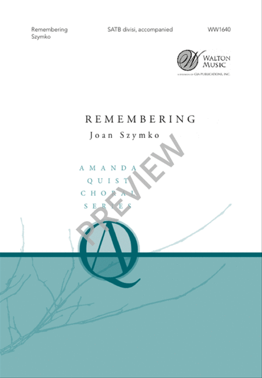 Remembering Remembering 4-Part scores gallery preview page 2