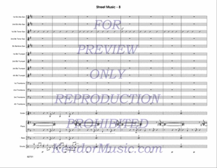 Street Music (Score) Street Music (Score) Jazz Ensemble scores gallery preview page 9