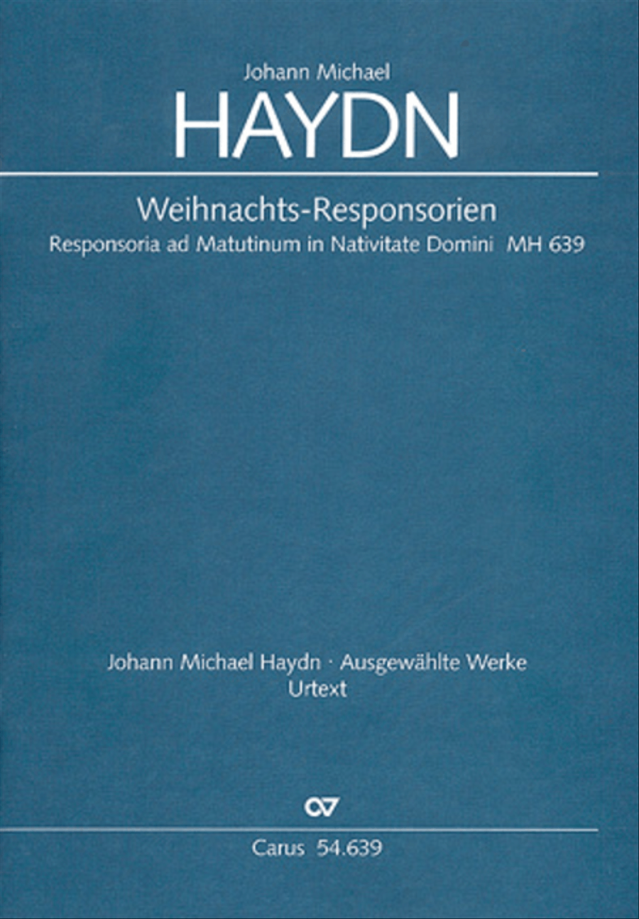 Weihnachtsresponsorien Choir scores gallery preview page 1