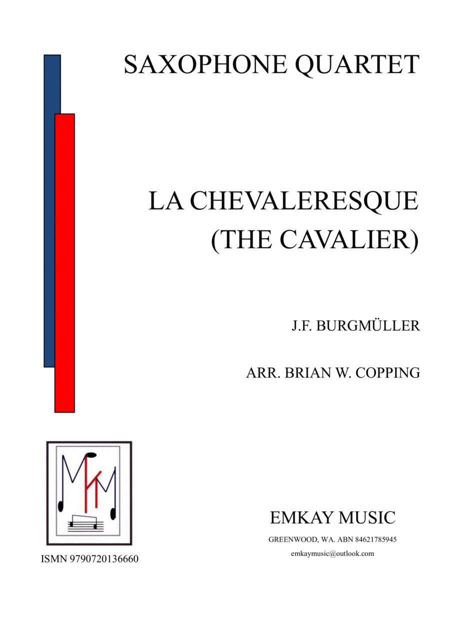 LA CHEVALERESQUE (THE CAVALIER) SAXOPHONE QUARTET Saxophone Quartet scores gallery preview page 1