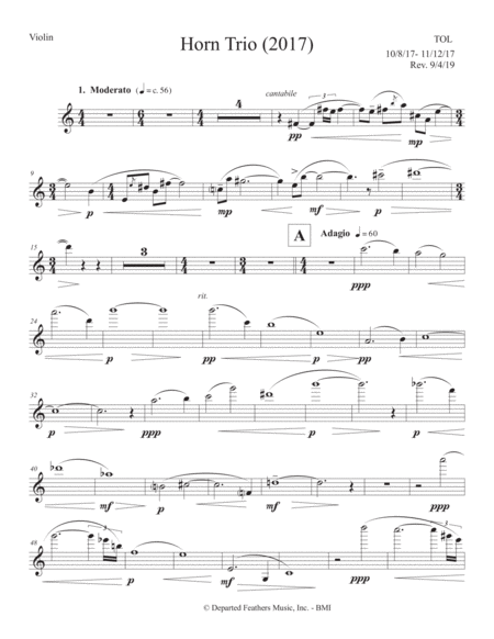 Horn Trio (2017) violin part