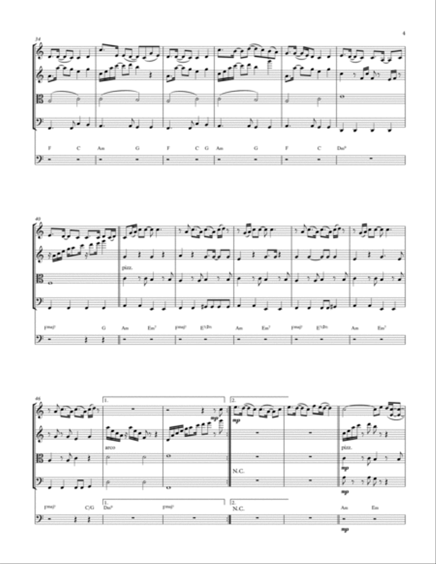 Rather Be Piano Quintet scores gallery preview page 6