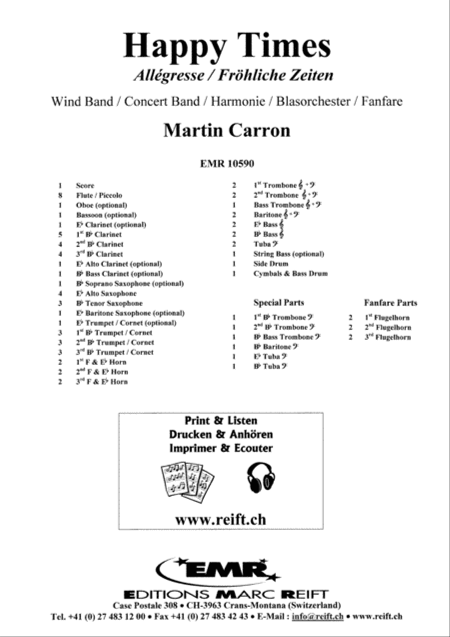 Happy Times Concert Band scores gallery preview page 2