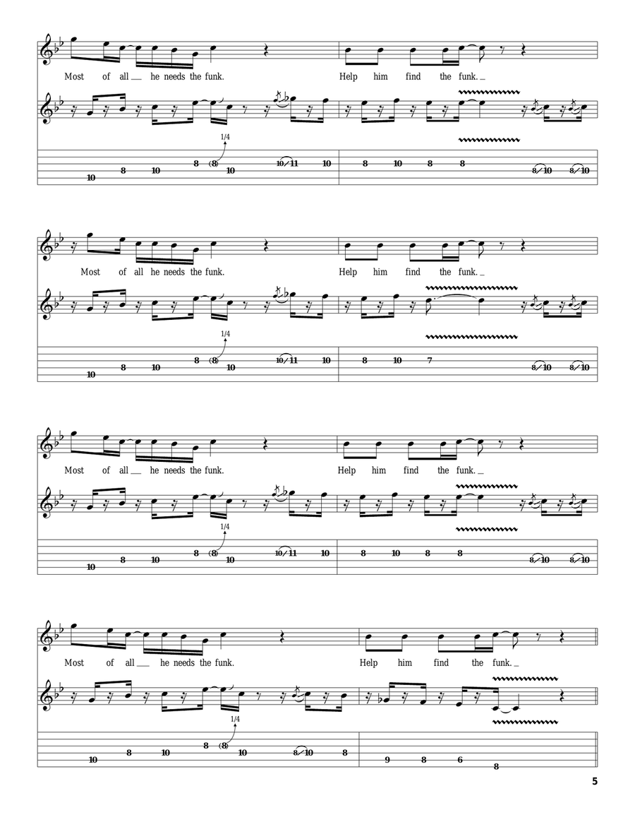 Flashlight Acoustic Guitar scores gallery preview page 5