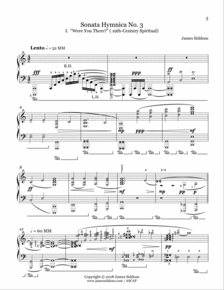 Sonata Hymnica No. 3 Piano Solo scores gallery preview page 3