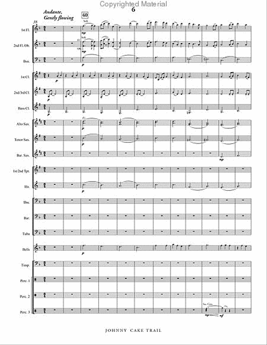 Johnnycake Trail Concert Band scores gallery preview page 7