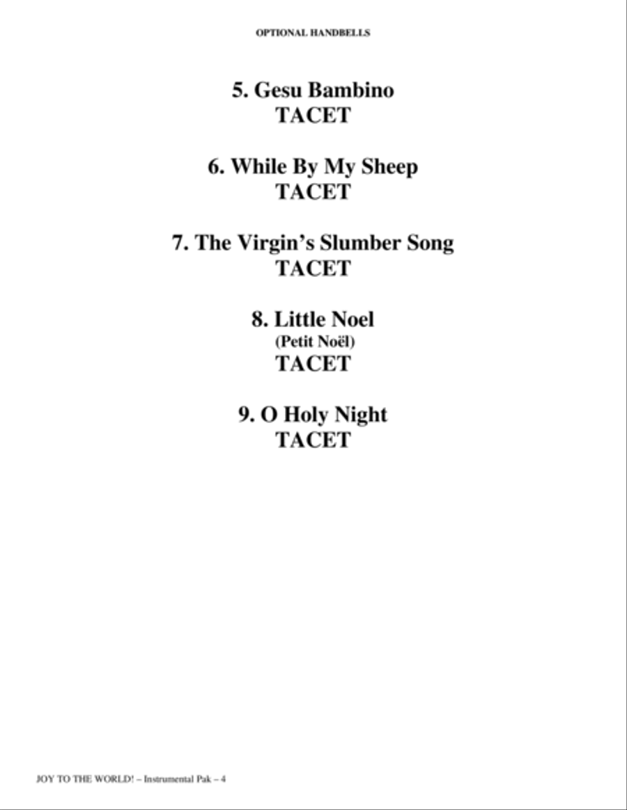 Joy To The World - Handbells Choir scores gallery preview page 4