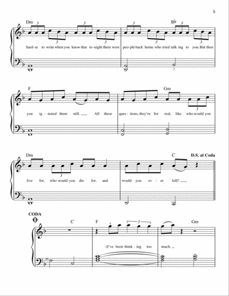 Ride Easy Piano scores gallery preview page 5