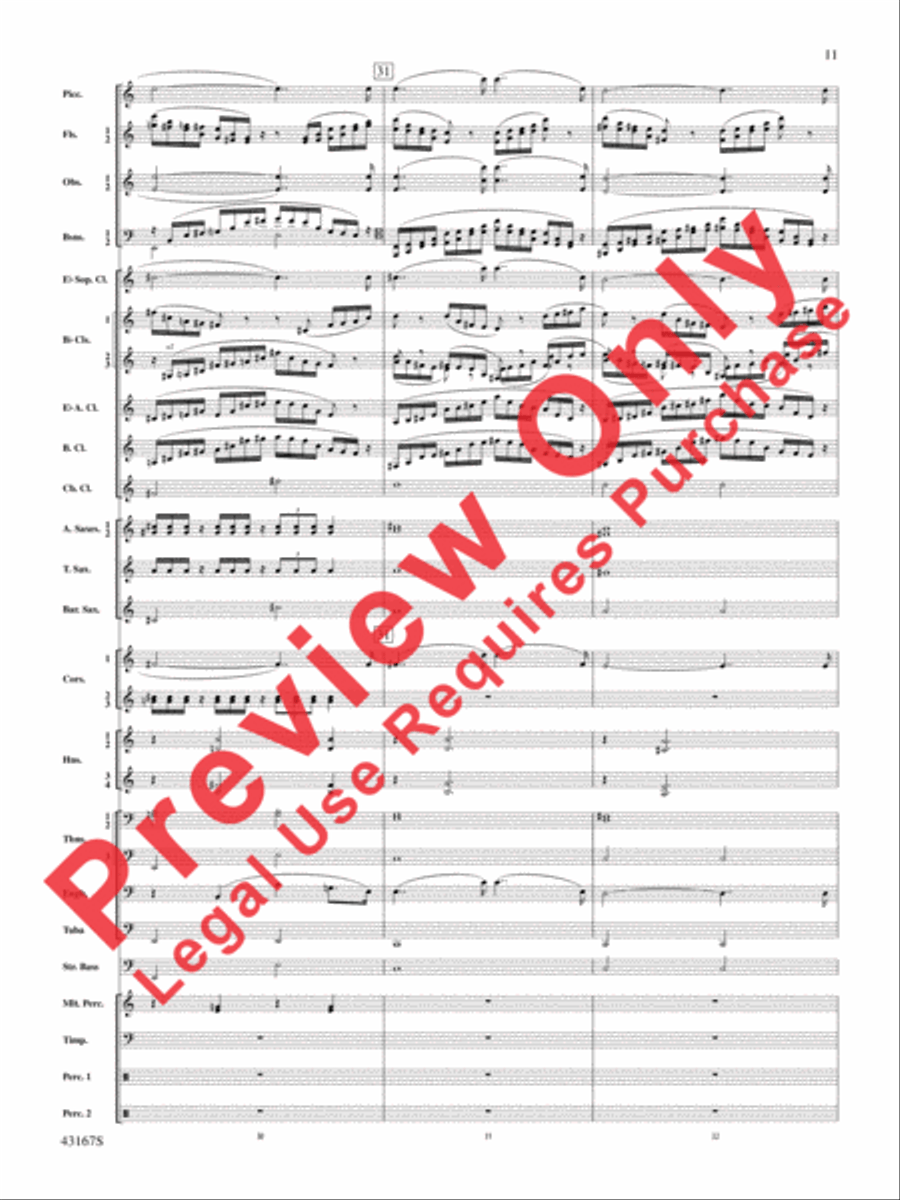 Down to the Sea in Ships (from the NBC TV Film Project 20) Concert Band scores gallery preview page 12