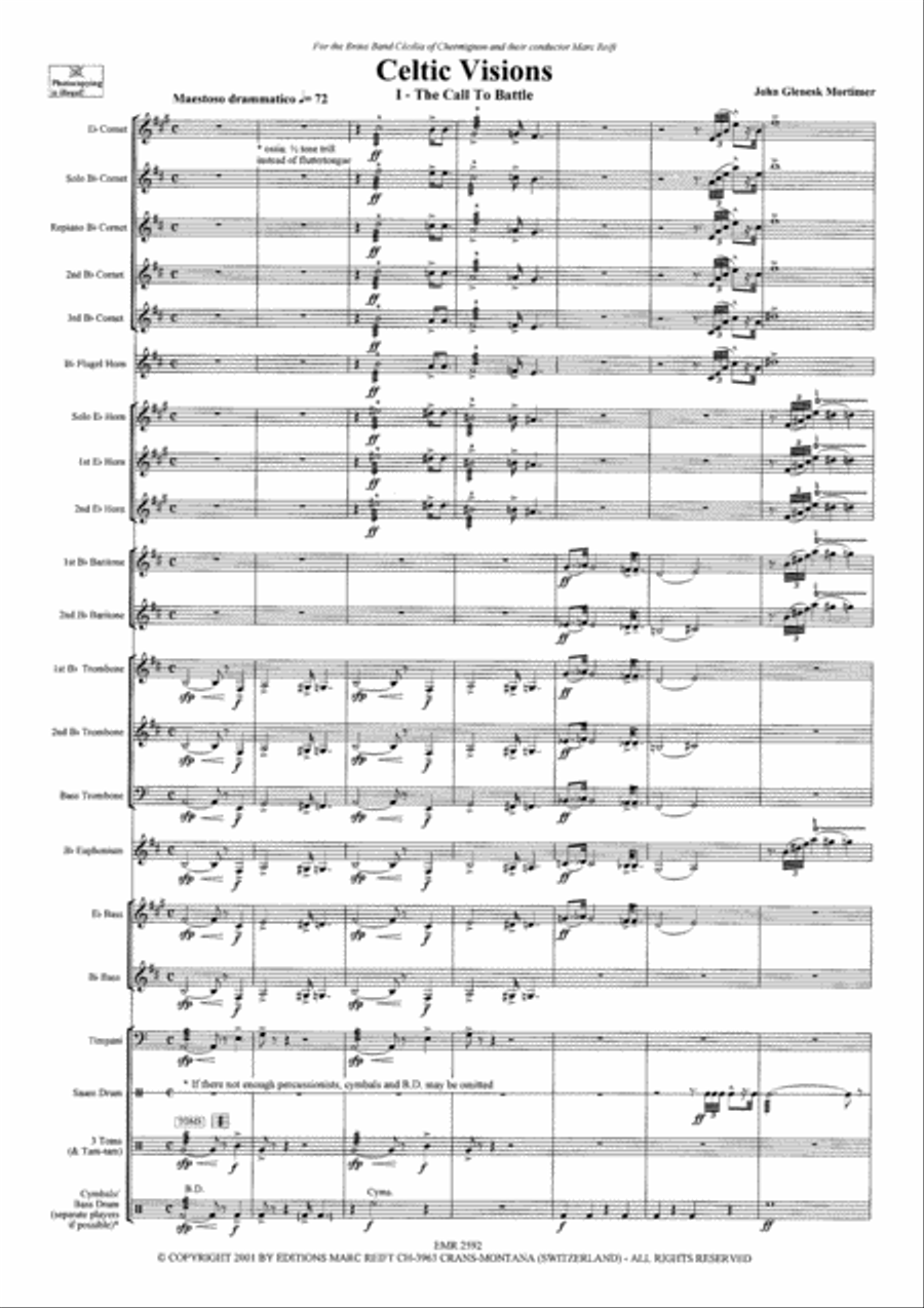 Celtic Visions Celtic Visions Brass Band scores gallery preview page 4