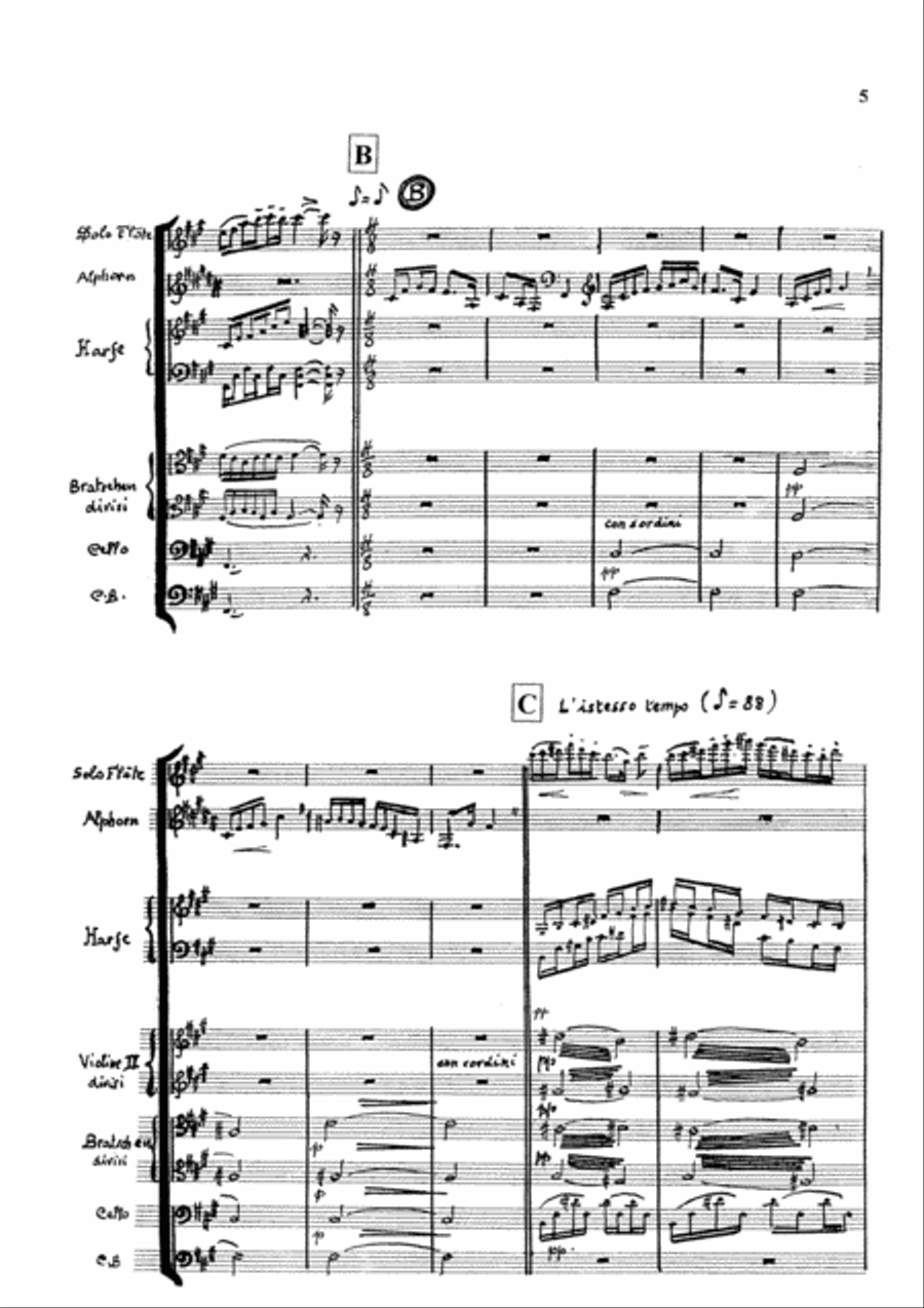 3. Alphorn Concerto Orchestra scores gallery preview page 5