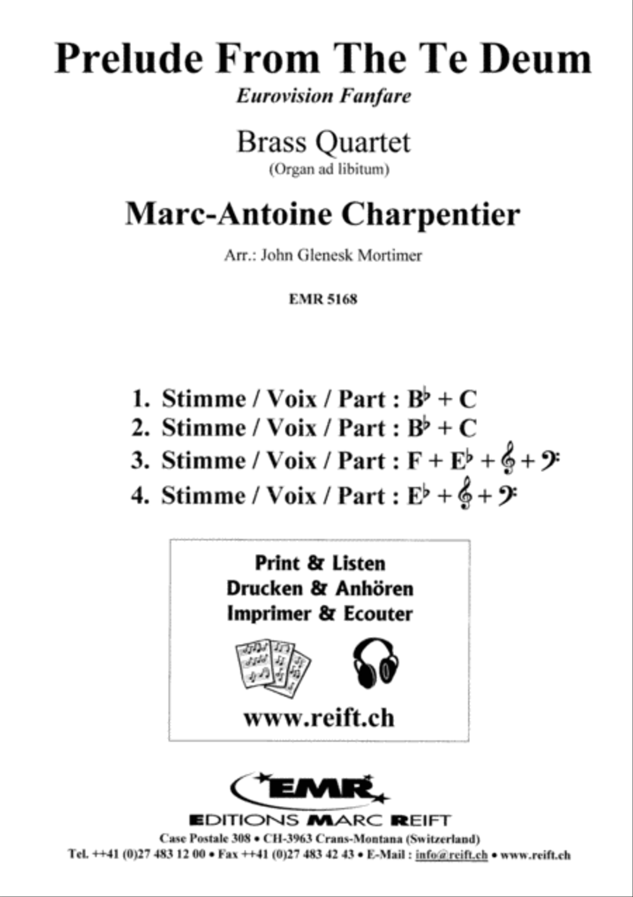 Prelude from the Te Deum Brass Ensemble scores gallery preview page 2