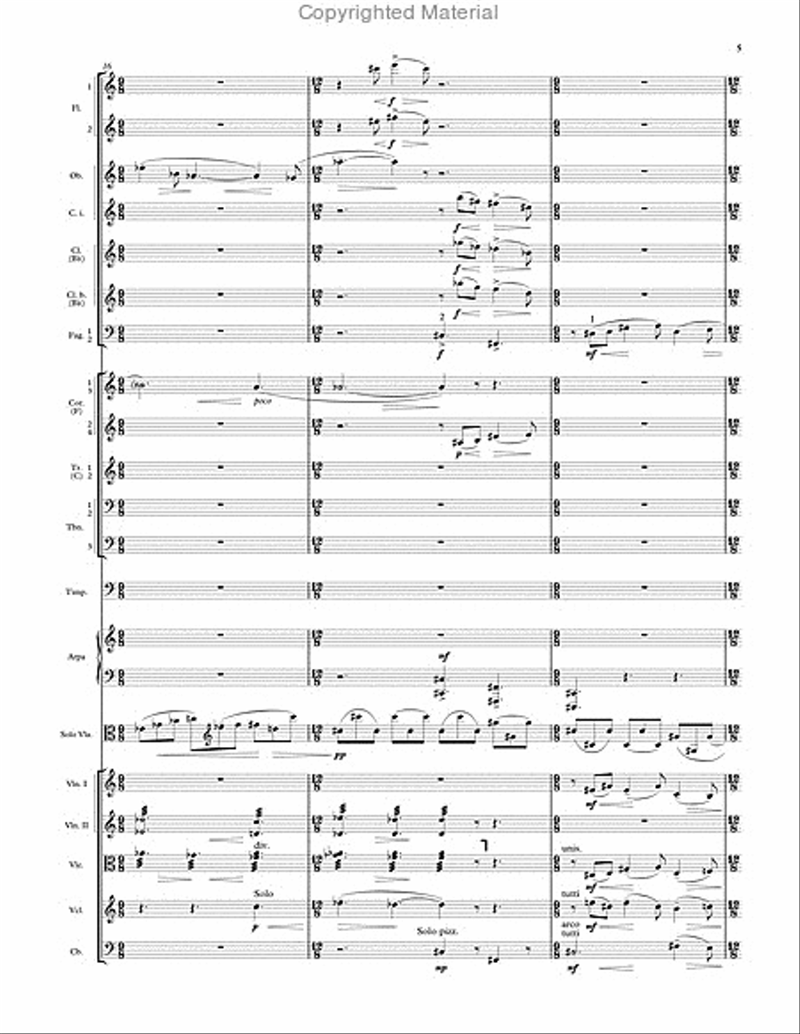 Concerto for Viola and Orchestra (1962) Orchestra scores gallery preview page 6