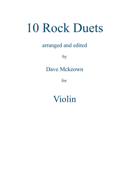 10 Rock Duets for Violin image number null