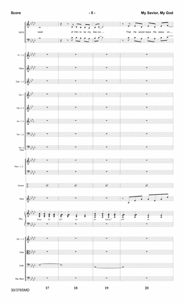 My Savior, My God - Orchestral Score and CD with Printable Parts