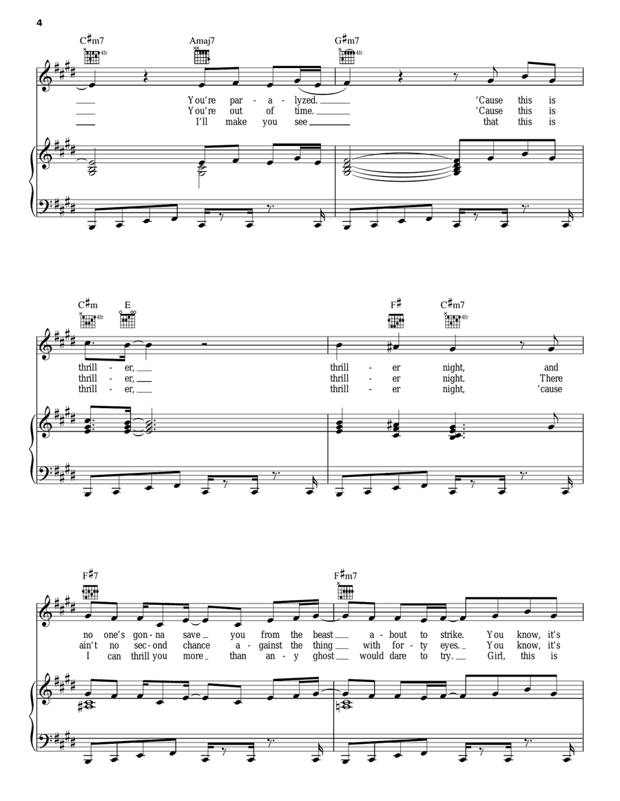 Thriller Thriller Acoustic Guitar scores gallery preview page 4