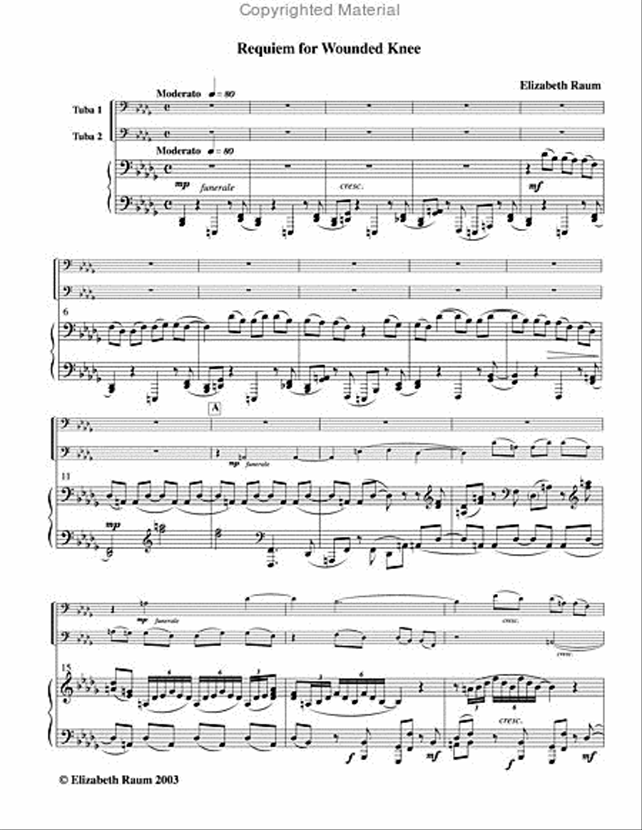 Requiem for Wounded Knee Requiem for Wounded Knee Tuba scores gallery preview page 6