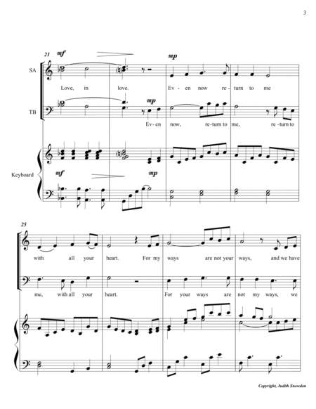 Even Now, Return to Me, SATB image number null