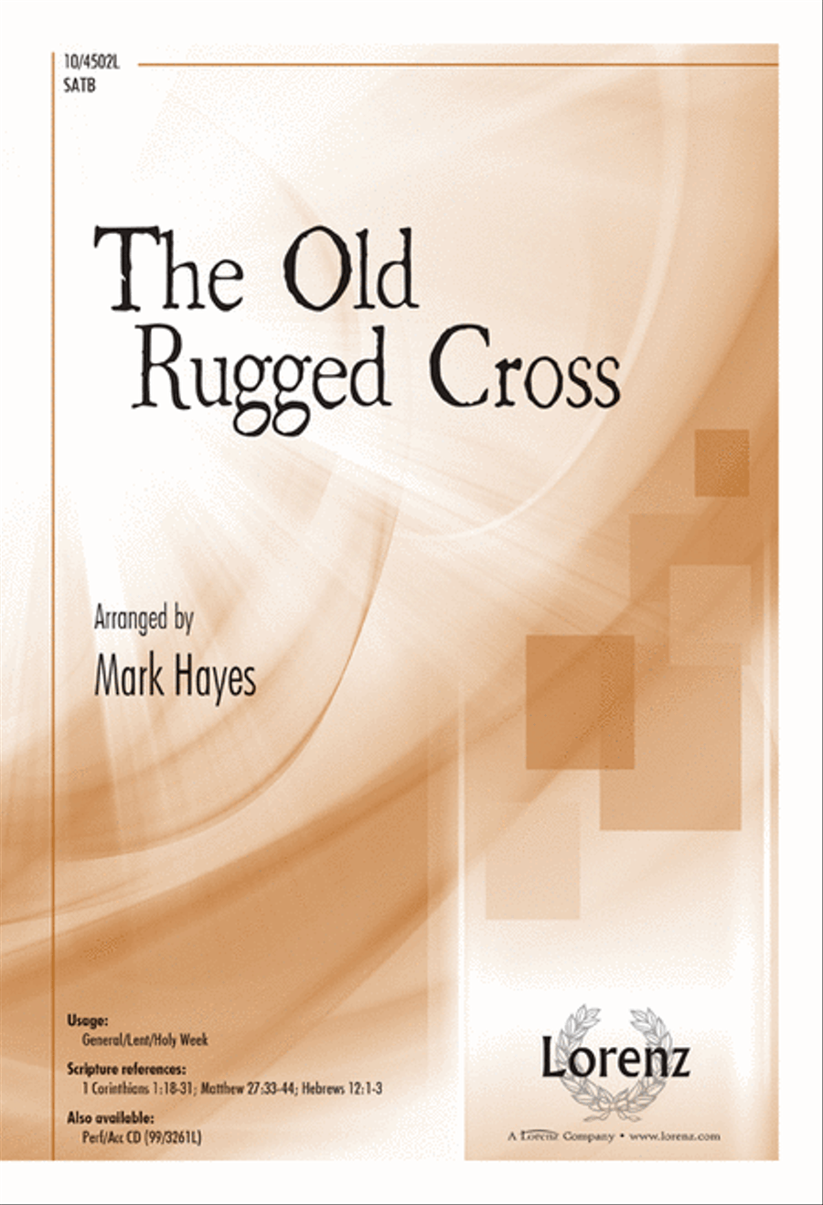 The Old Rugged Cross The Old Rugged Cross 4-Part scores gallery preview page 1