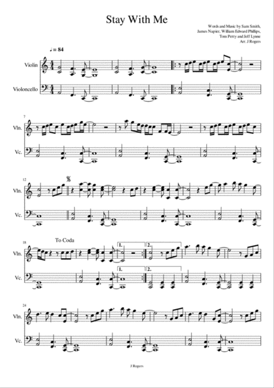Stay With Me Stay With Me String Duet scores gallery preview page 1
