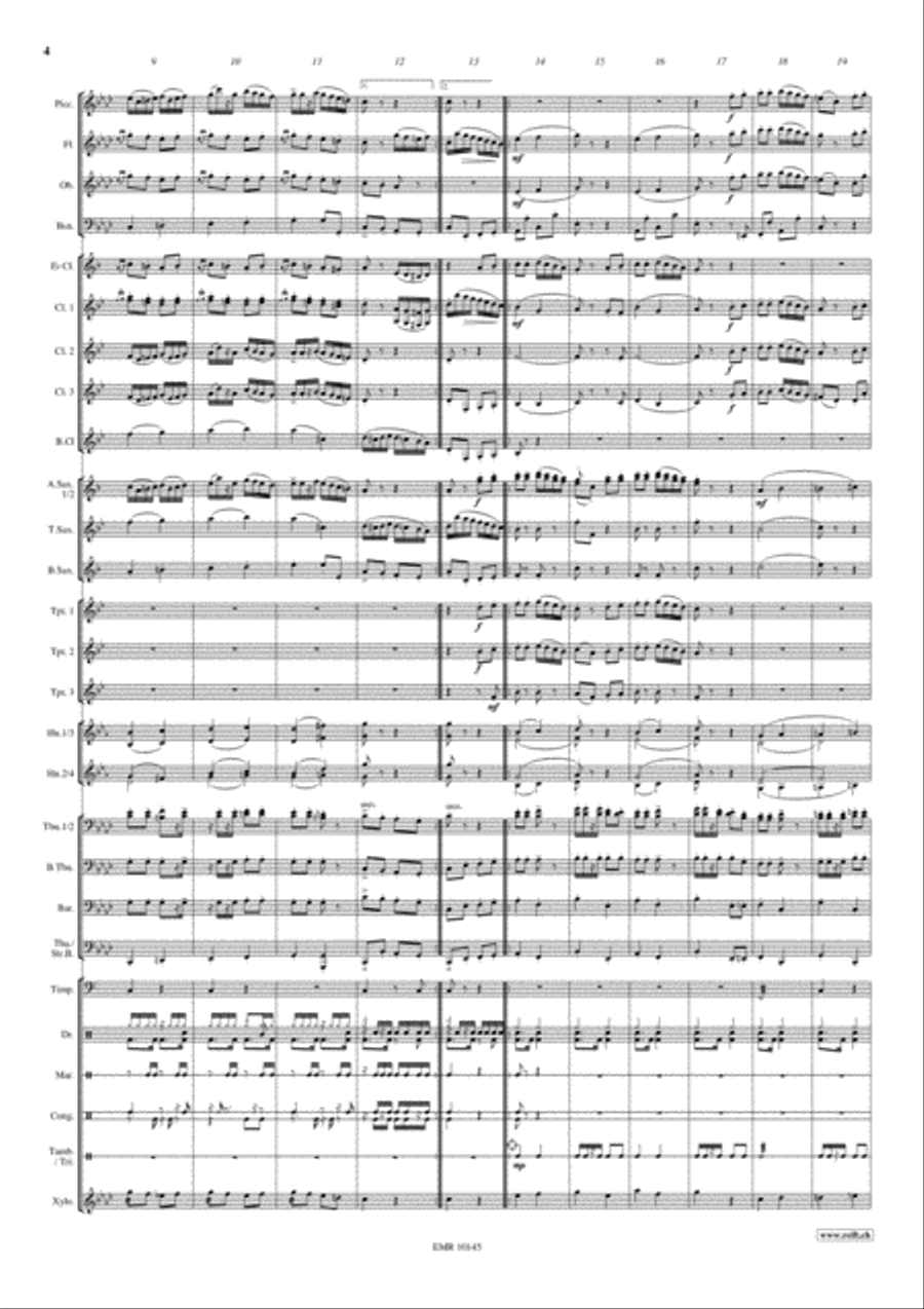 Samba..alla Turca Samba..alla Turca Concert Band scores gallery preview page 5