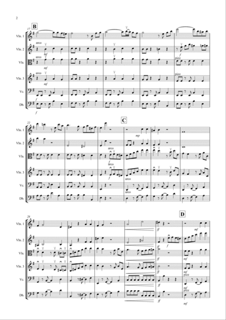Tasty Tango for String Orchestra String Orchestra scores gallery preview page 2