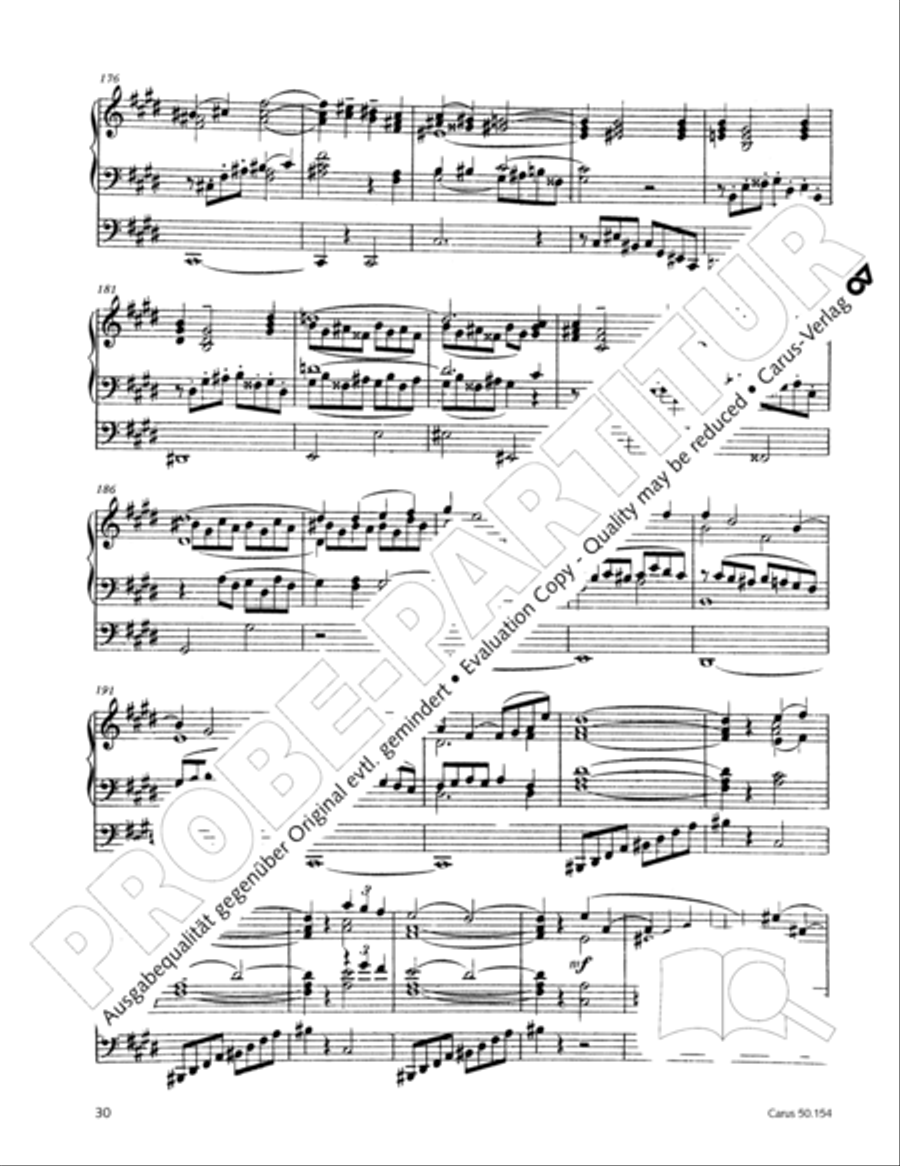 Organ Sonata No. 12 in D flat major Organ Solo scores gallery preview page 31