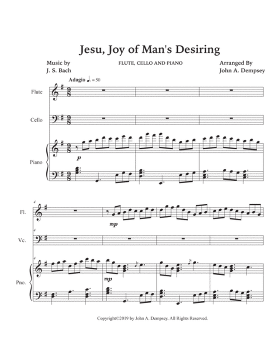 Jesu, Joy of Man's Desiring (Trio for Flute, Cello and Piano) image number null