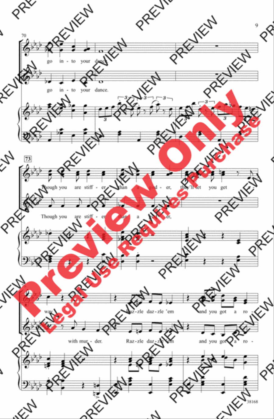 Razzle Dazzle Razzle Dazzle Women's Choir scores gallery preview page 9